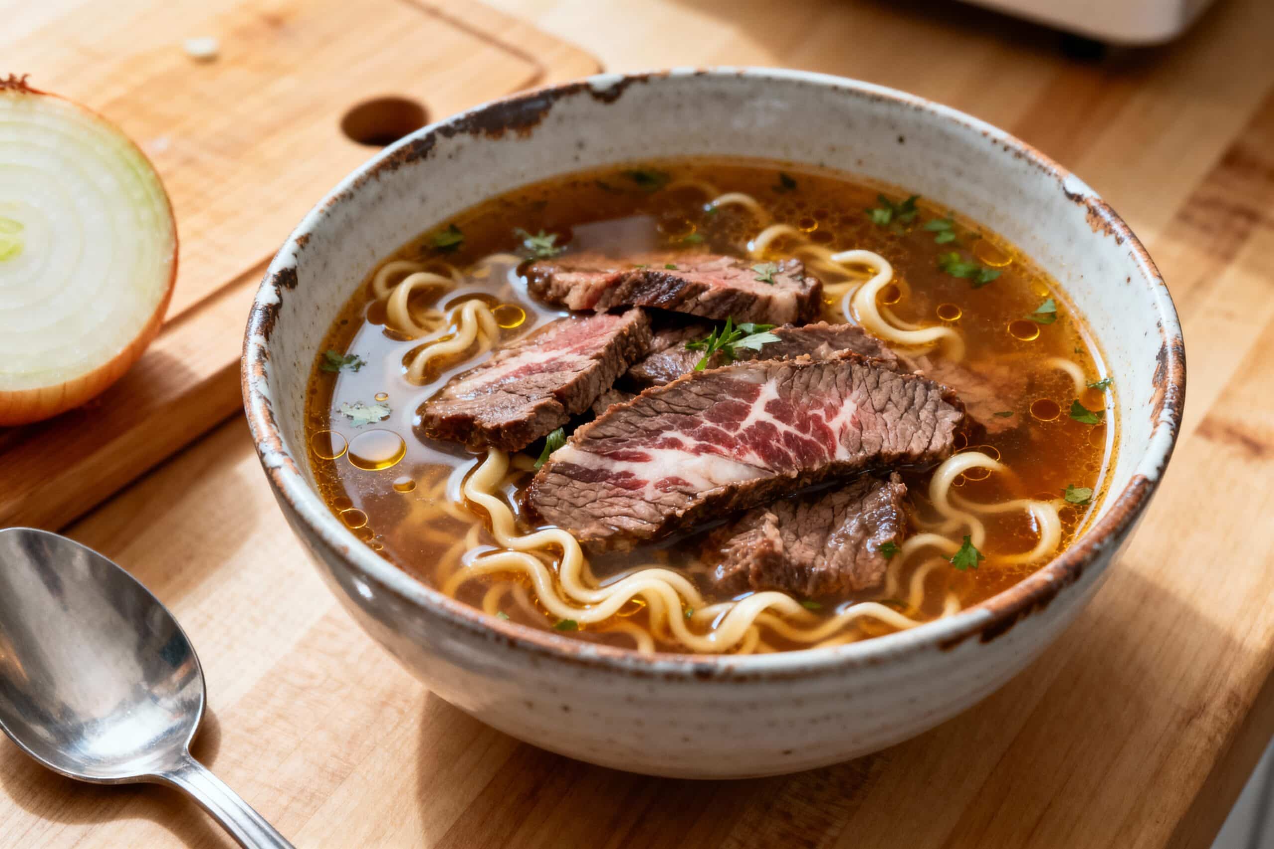 beef noodle soup homemade