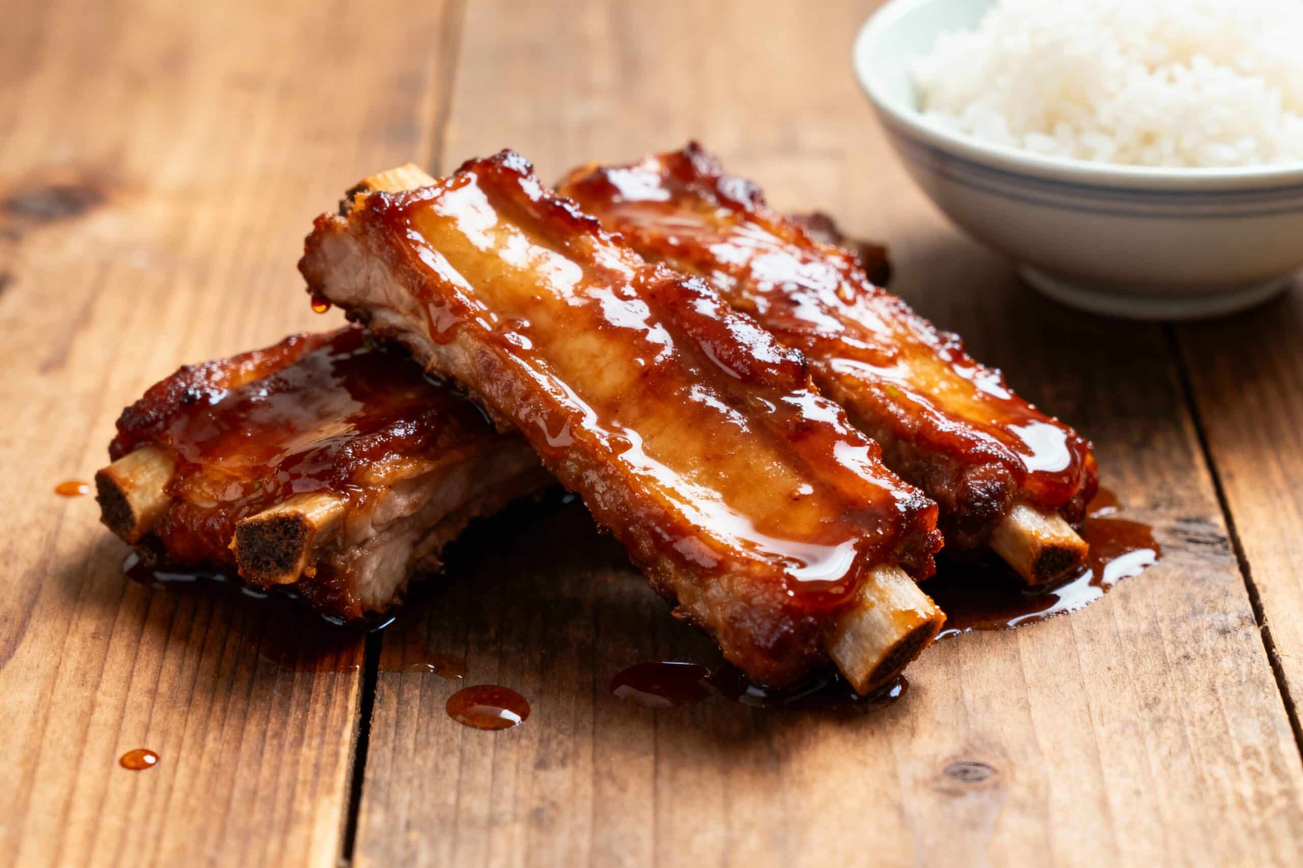 chinese spare ribs in sweet sauce